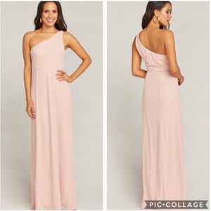 Show me your mumu one shoulder bridesmaid dress